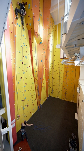 The top-roping and leading wall at West 1.
